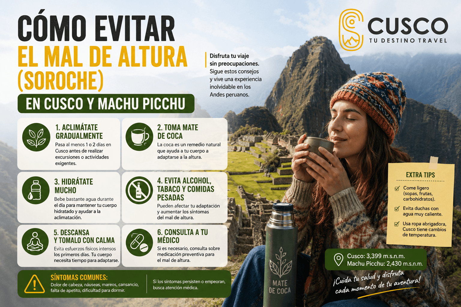 Cómo Evitar el Mal de Altura (Soroche) en Cusco y Machu Picchu