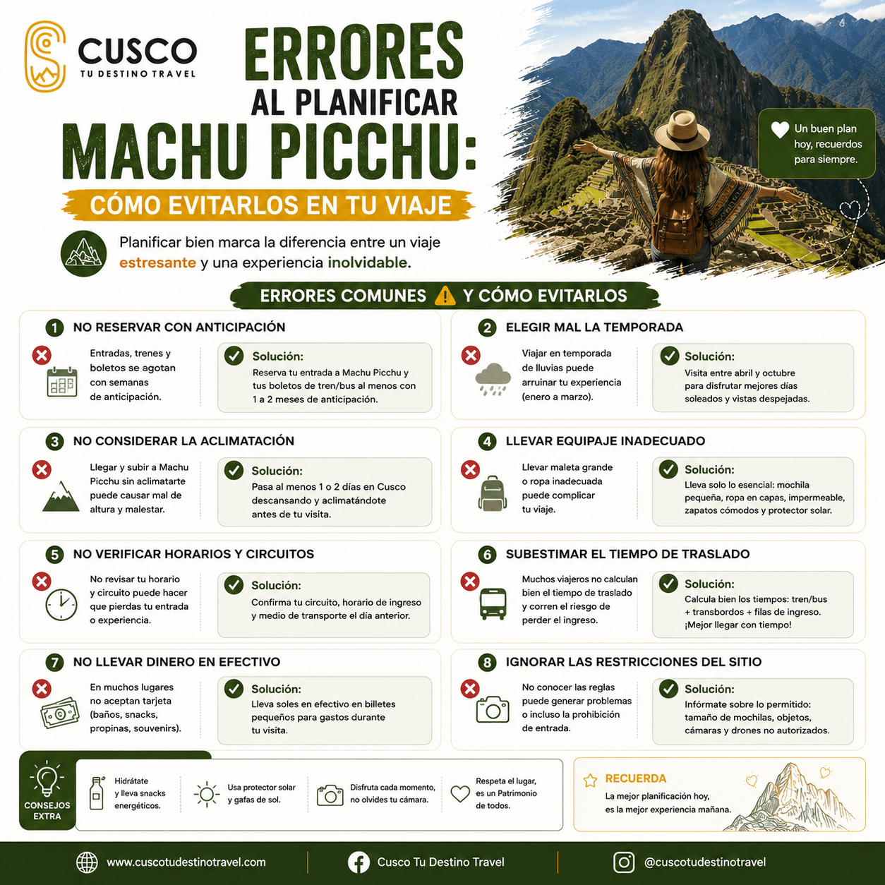 Errores al Planificar Machu Picchu: Cómo Evitarlos en Tu Viaje