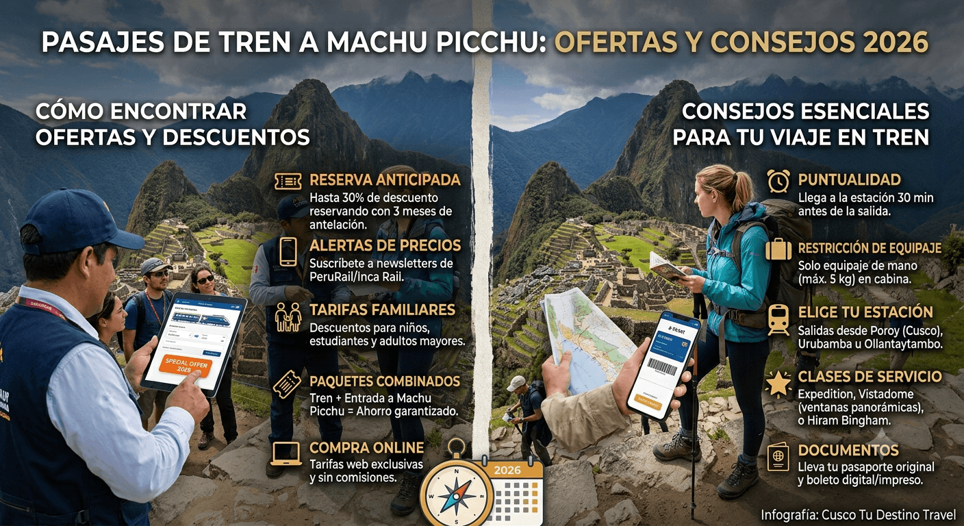 Pasajes de Tren a Machu Picchu: Ofertas y Consejos 2026