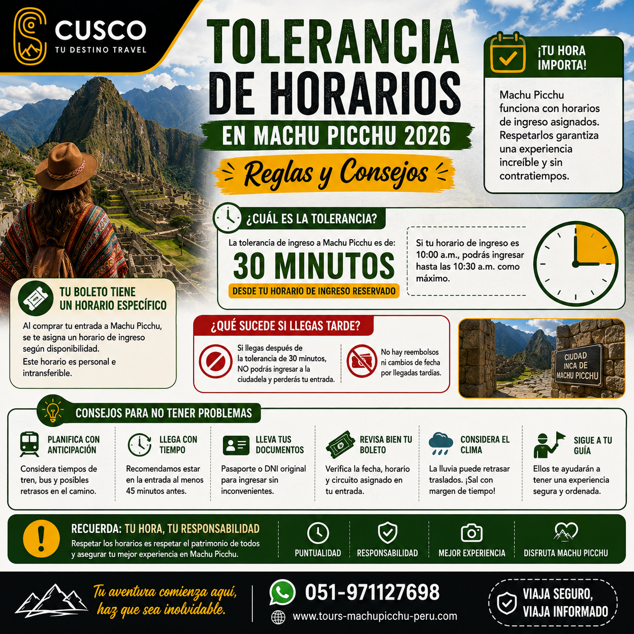 Tolerancia de Horarios en Machu Picchu 2026: Reglas y Consejos