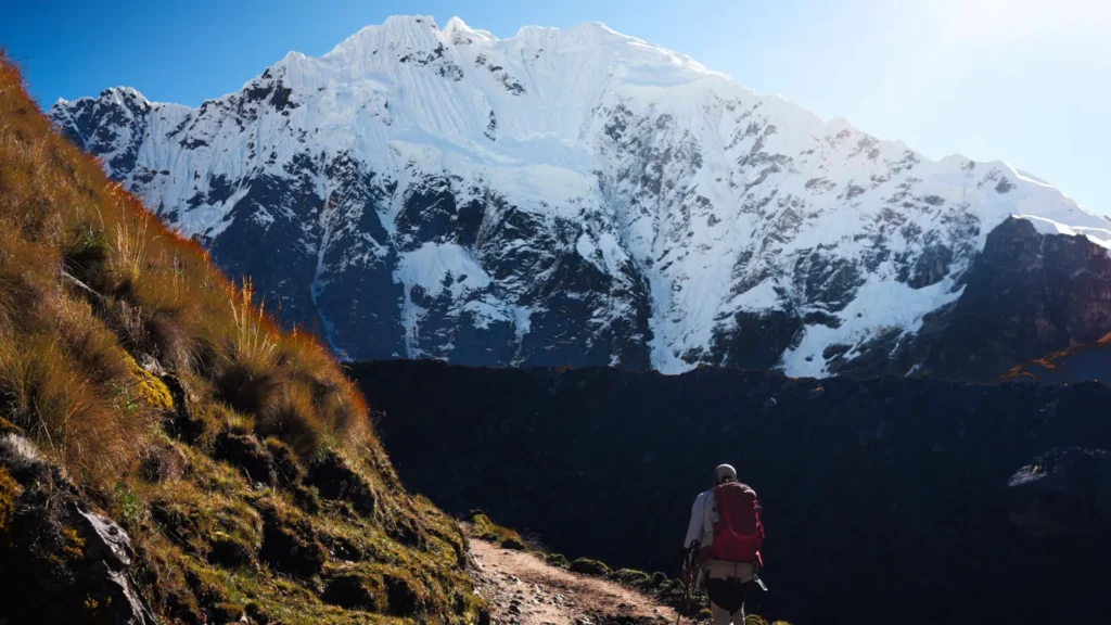 Nevado Salkantay visto desde la ruta del Salkantay Trek